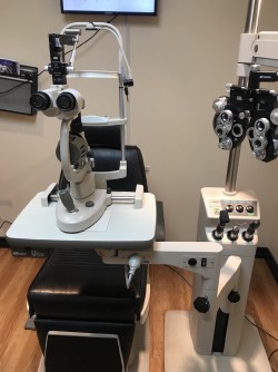 Marco Ophthalmology chair and Instrument Stand 