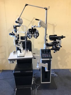 Ophthalmology Lane Burton XL3200 chair and stand Topcon 2E Slit Lamp Tonometer Phoropter Keratometer