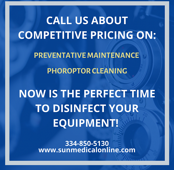 Sun medical ophthalmic sale ophthalmic service preventive preventative maintenance