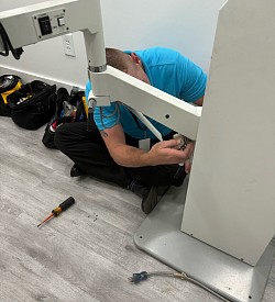 Reichert FX920 Examination Chair install